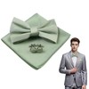 Pluvyze Men's Green Bow Tie, Pack of 1