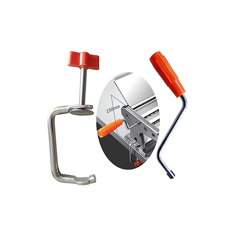 Pasta Machine Clamp Replacement Metal Hand Crank for Pasta Machine