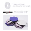 LAJAR 8 Pcs Hexagon Felt Bulletin Board Tiles, Self Adhesive