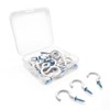 Pack of 30 Screw Hooks Ceiling Hooks with Protective Plastic