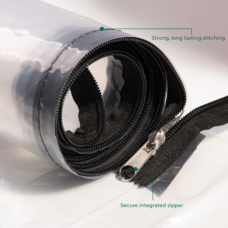L-Zip Polythene Dust Sheet Door Cover | Protective Plastic DIY