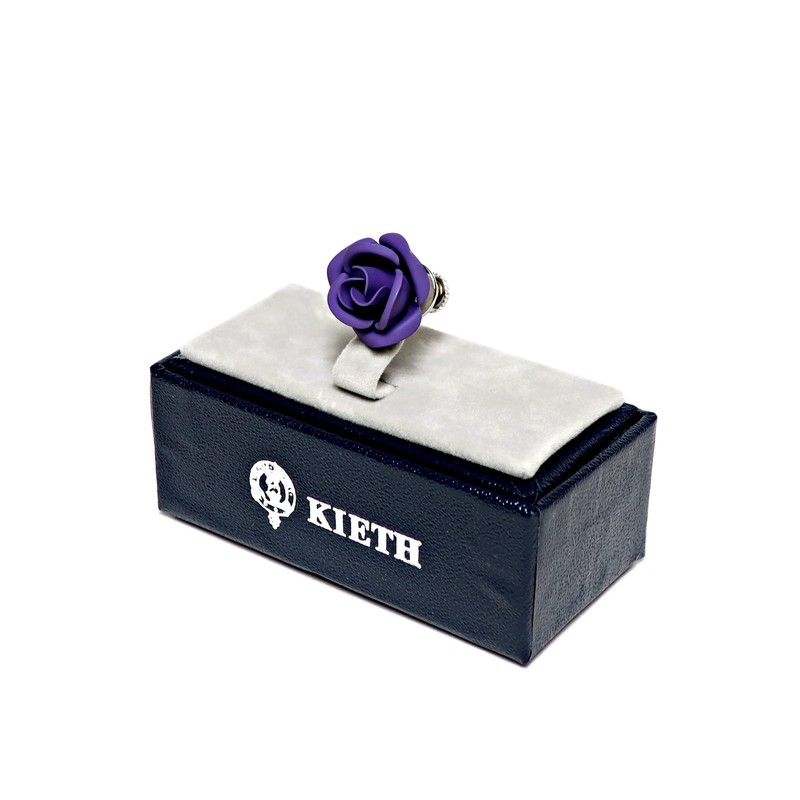 KIETH Lapel Pin Pin Brooch Pin Badge Rose Flower Purple