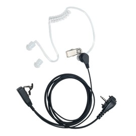 HEOPBIRD Earpiece Headset for Motorola Yaesu Vertex Standard VX-261 EVX-261 EVX-534 EVX-531 VX-231 351 354 264 454 2 Way Radio Walkie Talkie with Covert Acoustic Tube and Ptt Mic, 1 Pack