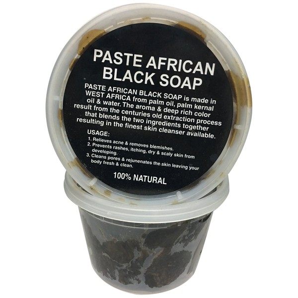 Raw African Black Soap 16 oz