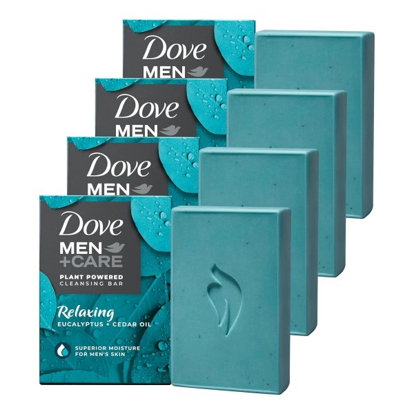 DOVE MEN + CARE Cleansing Bar Soap Eucalyptus + Cedar