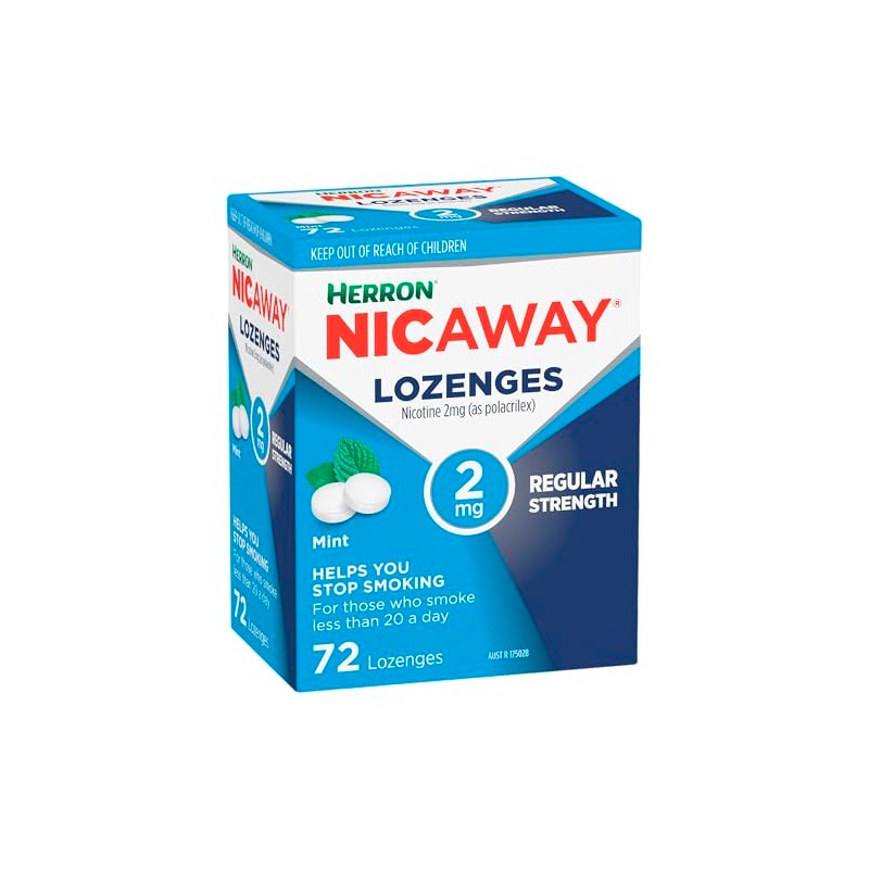 Nicaway 2mg Stop Smoking Mint Lozenge (Pack of 72)