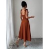 Vestido Informal De Fiesta Con Cinturón Para Mujer