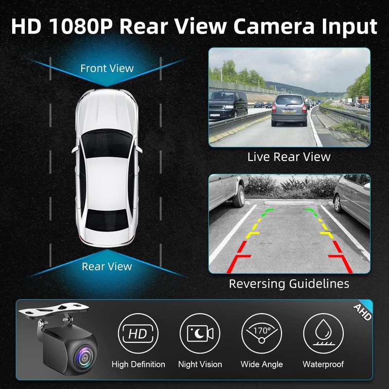 Single Din Radio Wireless Apple Carplay Android Auto,7in Touchscreen Car