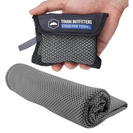 Toallas de enfriamiento Tough Outdoors para cuello y cara - Toalla de enfriamiento de cuello para climas cálidos, yoga, deportes, golf, sudor - Toalla fría instantánea