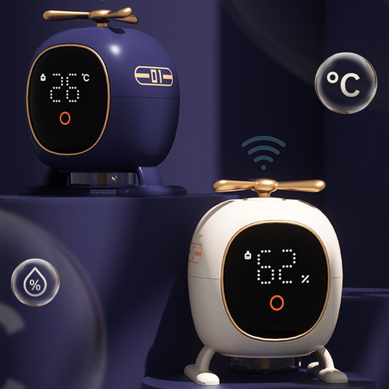 Aroma Diffuser Digital Display Low Noise Rotatable Blade Cute Shape