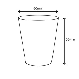 DeinPack Environmentally Friendly Coffee Cups Pack of 200 Paper Cups 200 ml 8 oz Paper Cups Brown I Tasting Cups Drinking Cups I Coffee to Go Disposable Cups Biodegradable
