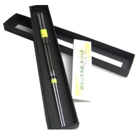 My chopsticks: Pure titanium Fukui Katsuki plain type