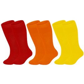 Gurxien 3 Pairs Kids Toddler Baseball Socks Youth Soccer Softball Sock Boys Girls Athletic Tball Knee High Socks 1-11T