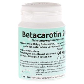 Beta Carotene 2000 Capsules
