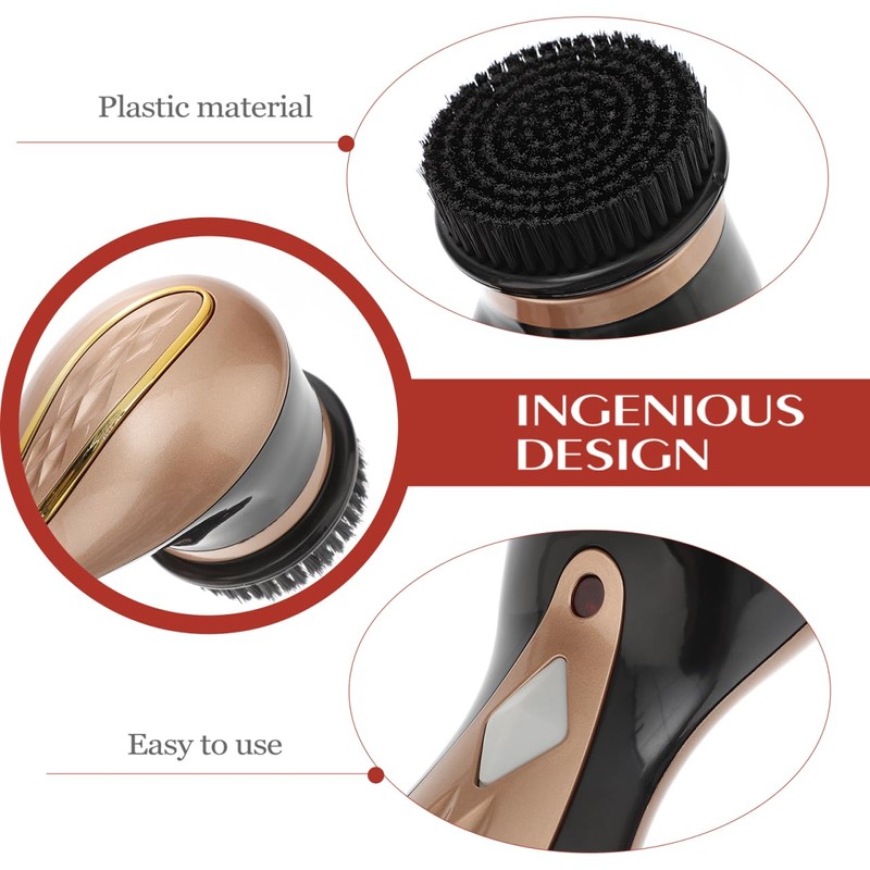 SOLUSTRE Electric Shoe Shine Kit - Mini Portable Handheld Shoe