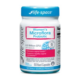 Life-Space Life-Space Probiotic for Women - Supports Vaginal Health, Microflora and pH for BV and Yeast and Urinary Health - 6.3 Billion CFU - 60 Capsules