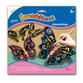 Mammut Scratch Art 158002 Butterflies with 4 Scratching Pads