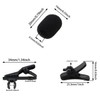 Lapel Mic Clips Sponge Cover Kit E-outstanding 6 Sets Lavalier