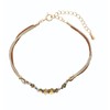 Takumi TAK-31-2 Bead Charm Bracelet II Gold, Wrist Circumference Approx.