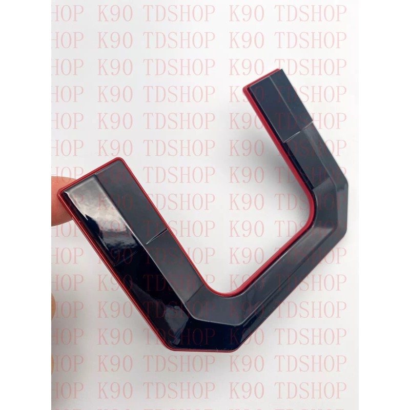 CUSTOM EMBLEM Black Red outline Emblem Fit TOYOTA 2022 2023