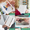5X Rechargeable Floor Magnifying Glass with Light and Stand,43 LED