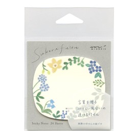 Tsukesen Paper Transparent Flower Pattern 19080006 Stylish Elegant Message