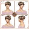 PHOCAS Short Hair Toppers for Women with Thinning Hair Highlight