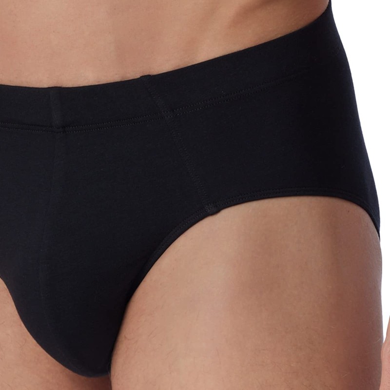 Schiesser Men's Briefs, Black_179572