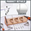 Tandefio 5 Sets Window Well Cover Clips Outside 2.36'' x