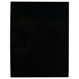 9.5x12 Inch Blank Bass Guitar Pickguard Sheet Material Scratch-Resistant DIY Replacement Backplate for Custom Guitar Mods (Uncut, Smooth Surface) (Black)