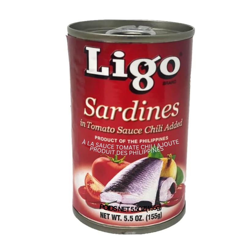 Sardines in Tomato Sauce with Chili Added (Spicy) - 5.5oz
