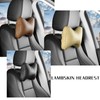 SENYAZON Memory Foam Car Neck Pillow, Car Soft PU Leather