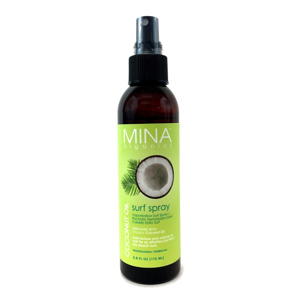 Coconut Oil Surf Spray 5.8 ounce (Paraben FREE) by Mina Organics. Factory Fresh!