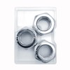 ELOOGAA M18 3pcs Hex Nuts,M18 Galvanized Metric Hardware Nuts Sets