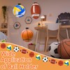 FireBee Basketball Holder Wall Mount, Foldable Basketball Holder Includes Self-Adhesive