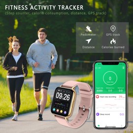 SUPBRO Smart Watch Fitness Tracker Fitness Armband mit herzfrequenz,SmartWatch IP68 Wasserdicht Fitness Uhr Voller Touchscreen mit Musiksteuerfunktion Schlafmonitor Uhren für Damen Herren Kinder