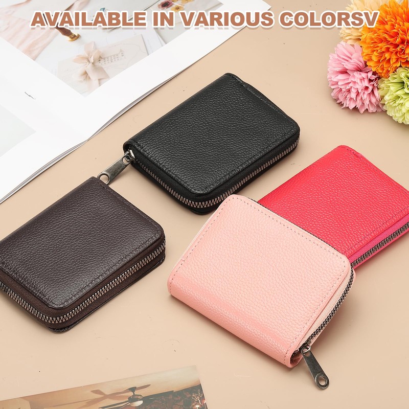 PATIKIL Credit Card Holder Zipper Wallet, Leather Card ID Case