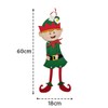 58cm Felt Christmas Elf Hanging Decoration with Movable Head &