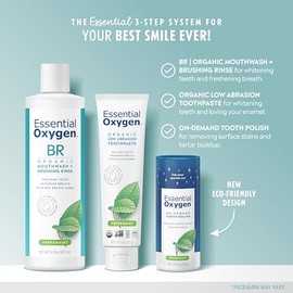 Essential Oxygen Pristine Protocol 3-Step System (Rinse, Brush and Polish) for Your Best Smile Ever, 3 Count