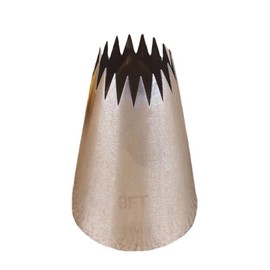 Churro Piping Tip, Piping Tips for Eclair, Open Star Pastry Tip Large for Piping, Icing Tips, Decorating Tools, Icing and Piping Tips (9FT)