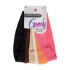Goody Basic Head Wraps - 6 Ct, Warm Tones, Damage-Free