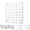Hillban Acrylic Business Card Holder Wall Mount Clear Sticker Display