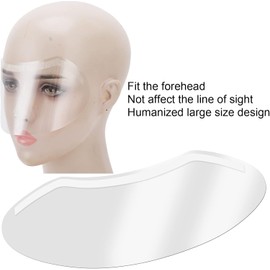 Protector de Ojos Desechable de Plástico, 50Pcs Viseras Faciales Desechables, Visor de Pestañas para la Cara, Viseras Protectoras de Ducha Transparentes para Delineador de Ojos Tatuaje de Cejas