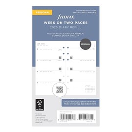Filofax 2025 Week on Two Pages Diary