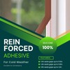 1.4in Brown Weather Stripping Door Seal – Heavy-Duty Silicone, Strong