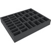 FSBR050BO 50 mm (2 inches) foam tray with different sized slots - with base - full-size