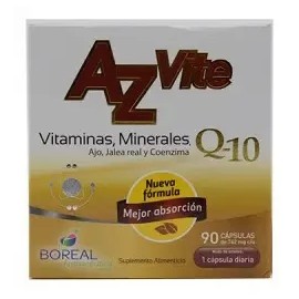 Azvite Vitaminas Y Minerales 90 Cápsulas