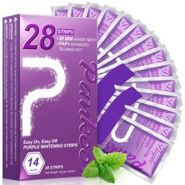 Teeth Whitening Strips Purple 28 Strips - Gentle & Effective