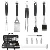 HAUSHOF 15PC Grilling Accessories BBQ Grill Set Barbecue Utensils 16.5"