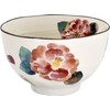 Ceramic Indigo Seasonal Rice Bowl, Camellia Size: Approx. φ4.3 inches